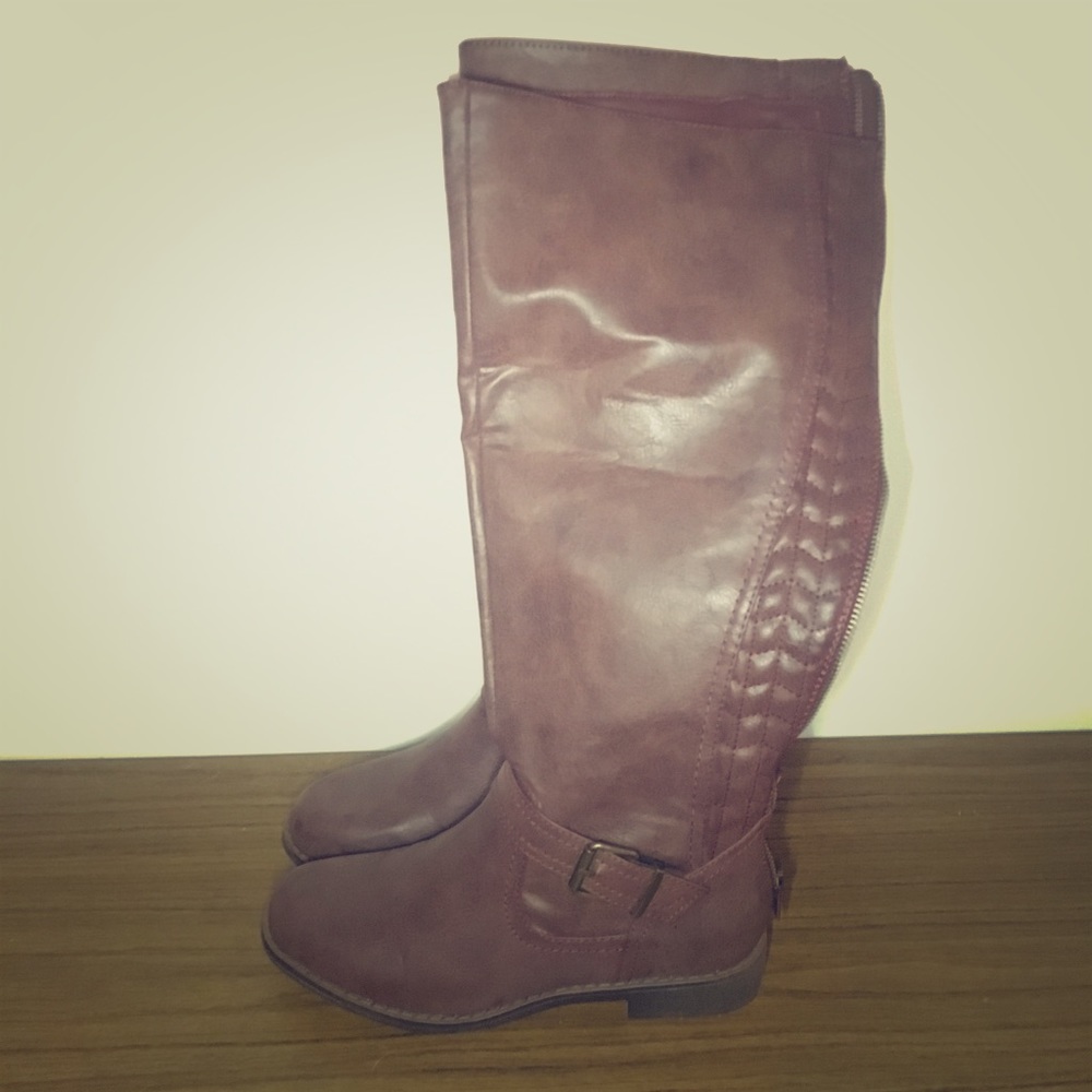 Below Knee Brown Boots